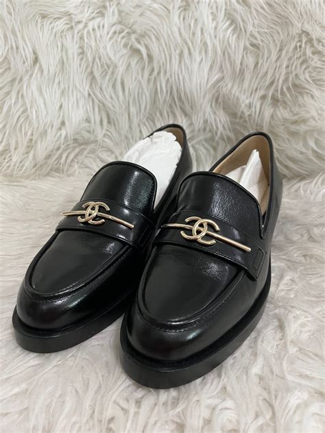 chanel black loafers 2023|chanel loafers price.